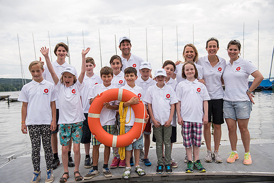 2. HerzPiraten Regatta auf dem Starnberger See am 13.06.2015: die HerzPiraten enterten mit Nova Meierhenrich und Malte Kamrath den Bayrischer Yacht Club e.V. ©Fotos: Julian Rohn 